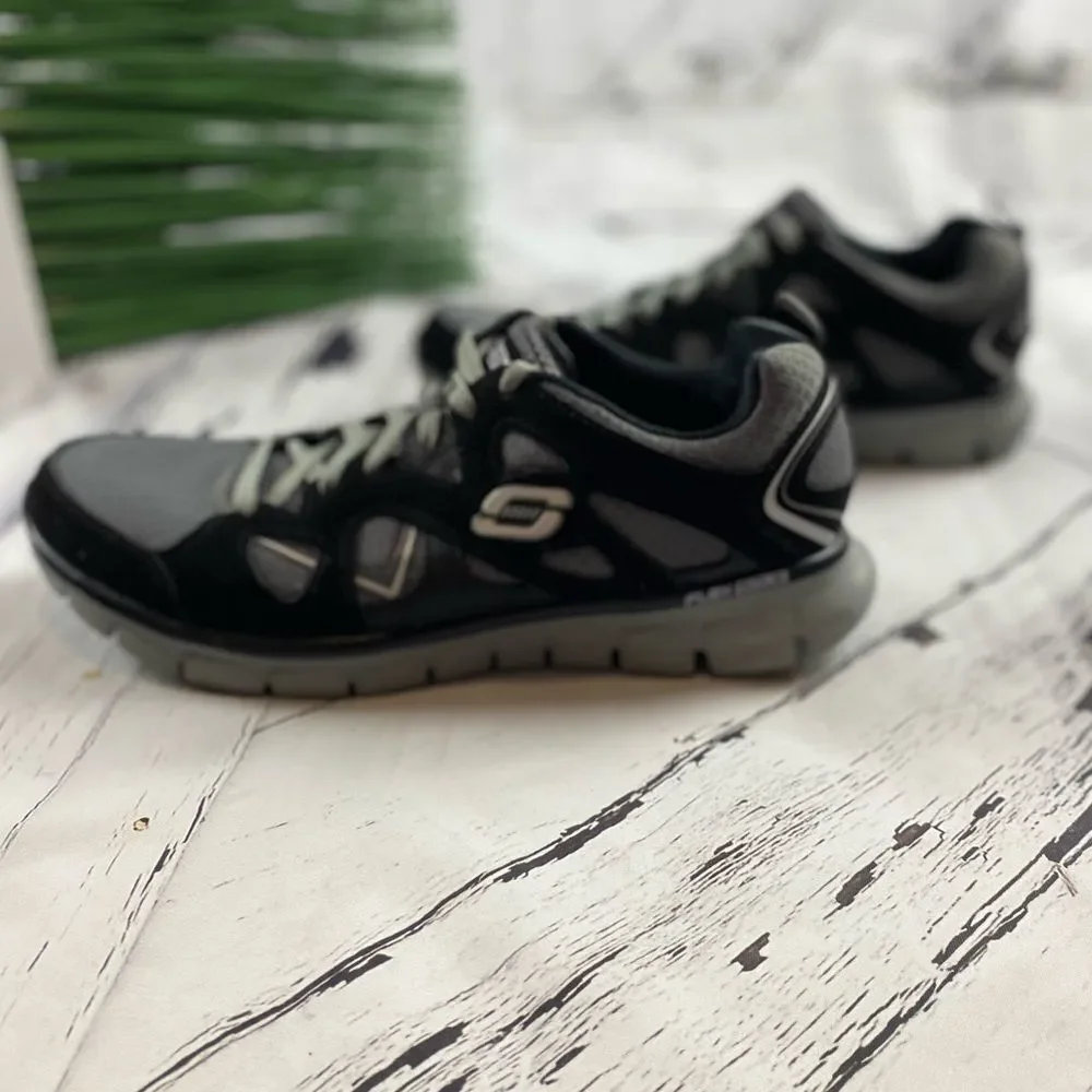 Skechers Sport Flex Sole Black and Gray Size 10